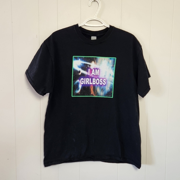 Affirmations GIRLBOSS Classic Crew Neck Graphic T-Shirt Tee Self Hypnosis Merch - Picture 2 of 8